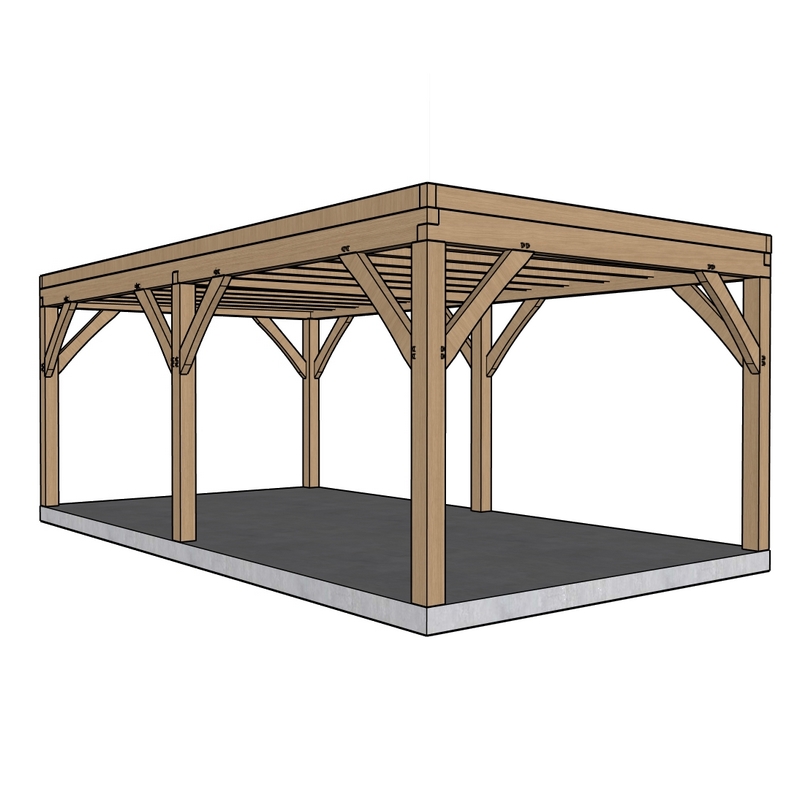 Eik Gebinte 'Cahors' - 3,3 x 6 m