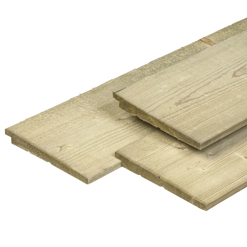 Geïmpregneerd grenen siding - 18 cm breed