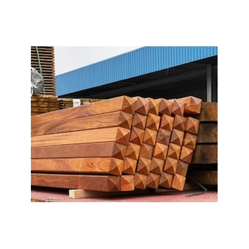 Lot 284 - Azobé poortpaal - 250 cm lang