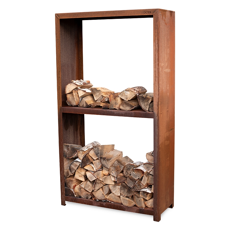 Houtopslag - Cortenstaal