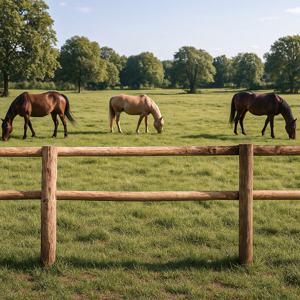 Kastanje paardenomheining - ‘Basic’