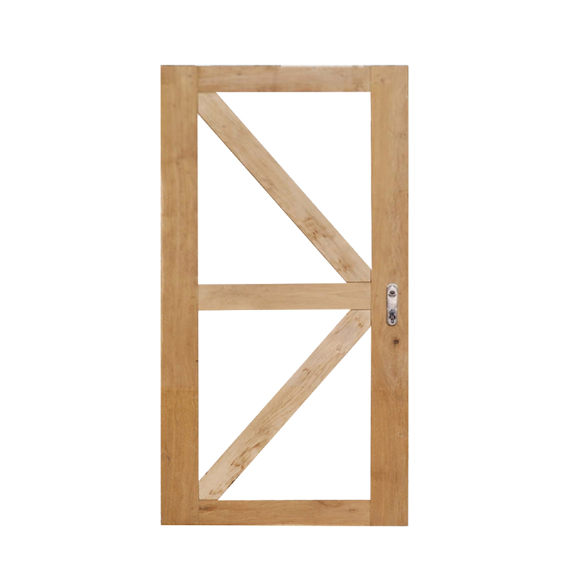 Eiken deur/poort kader - zwaar model - enkel