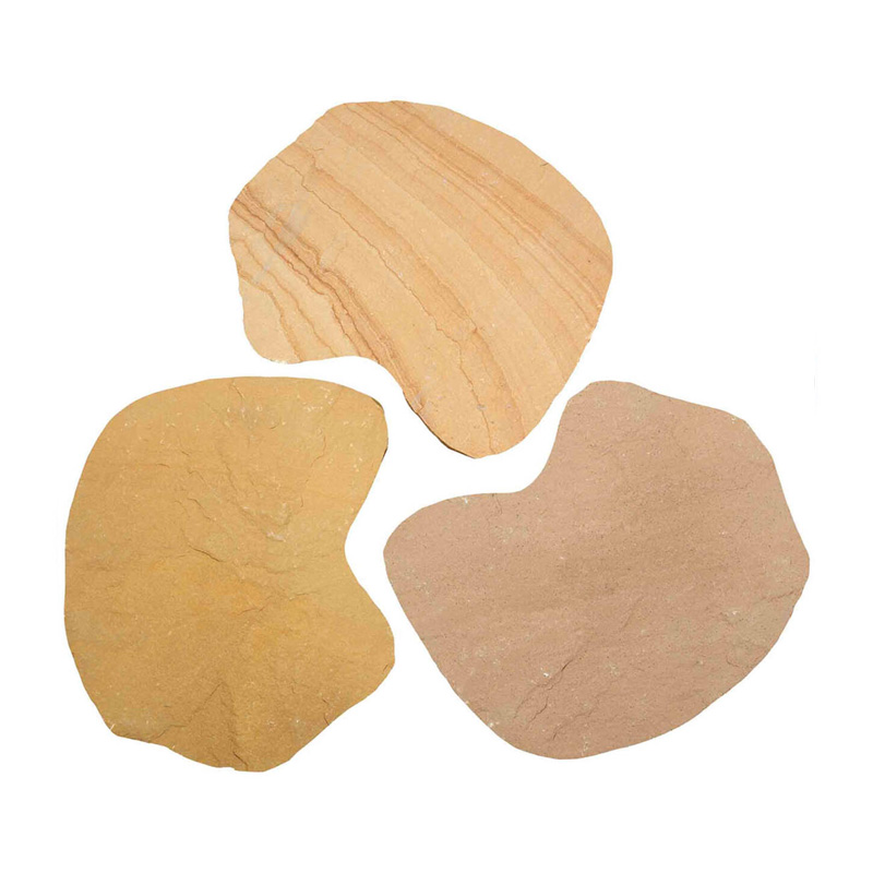 Golden Leaf Kwartsiet flagstones - Breukruw