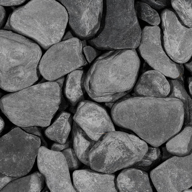 Black Slate Getrommeld - 30-80 mm