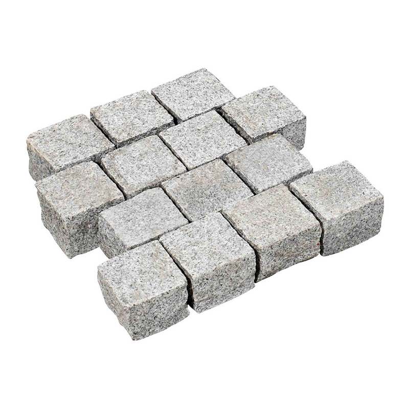 Tibet White graniet kassei - 10 x 10 cm