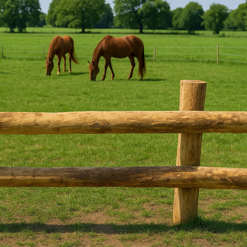 Kastanje paardenomheining - ‘Basic’
