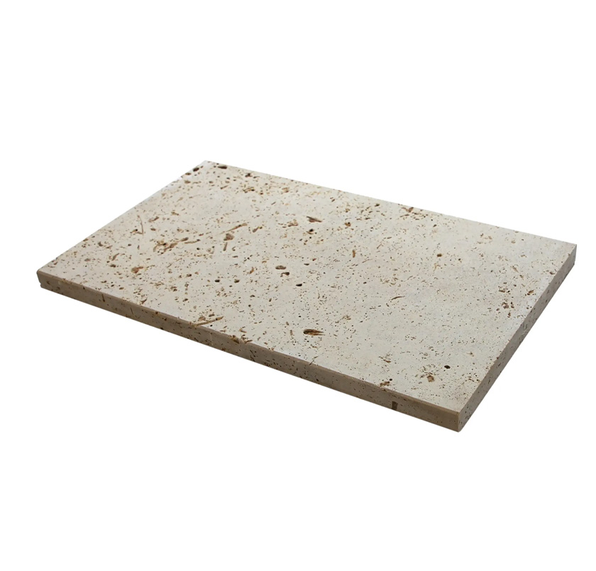 Noce Travertin terrastegel - Diamant geschuurd - 60 x 60 cm