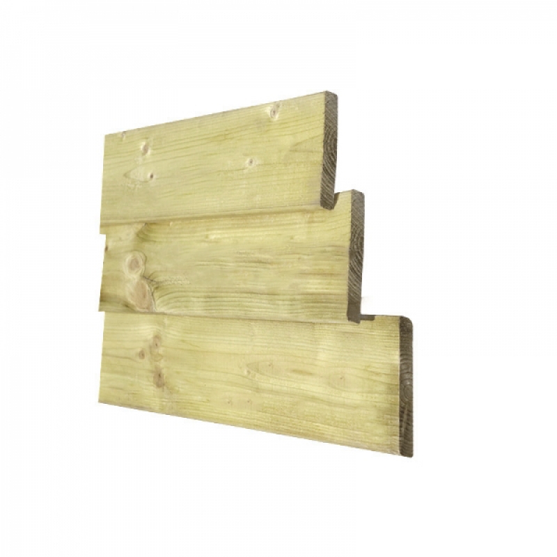 Geïmpregneerd grenen plank - 14,5 cm breed