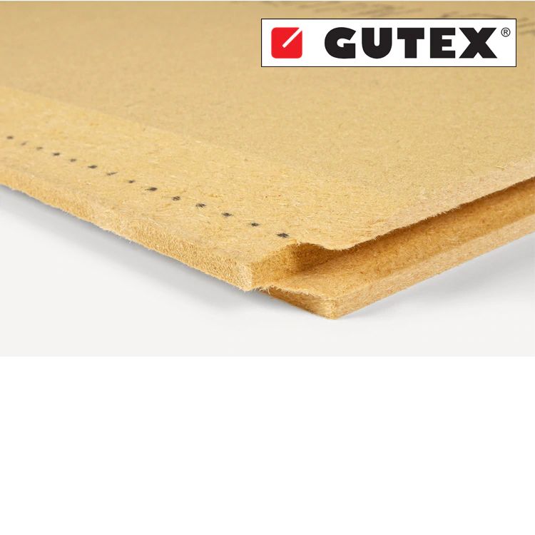 Gutex-plaat - 22 mm dik - 4 zijdige tand en groef
