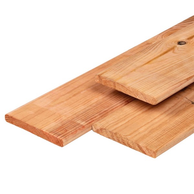 Red Class Wood plank - geschaafd