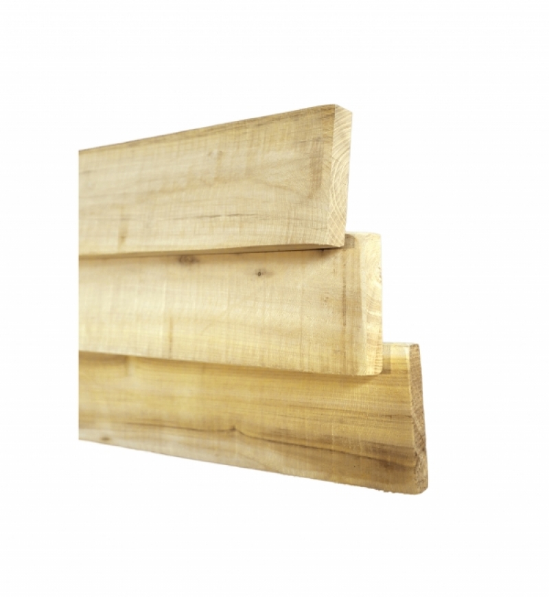 Robinia plank - 12 cm breed - fijnbezaagd
