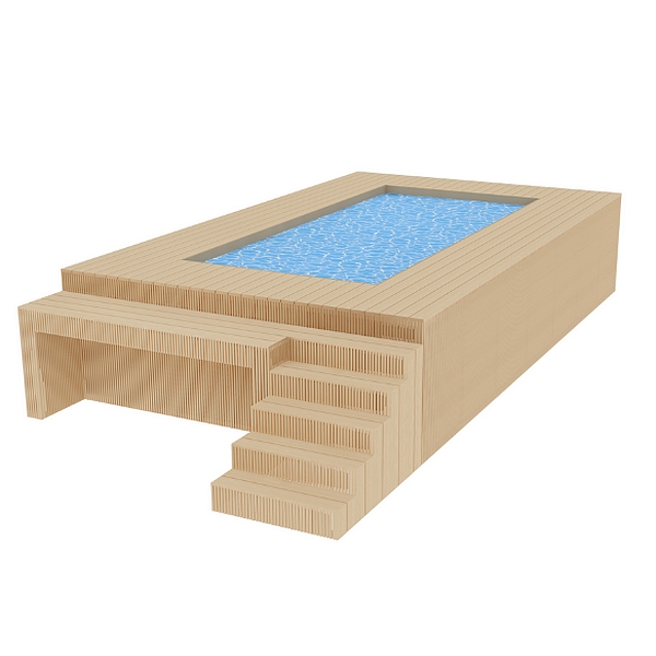 Simpool 4 Bar - Houten ombouw met zwembad