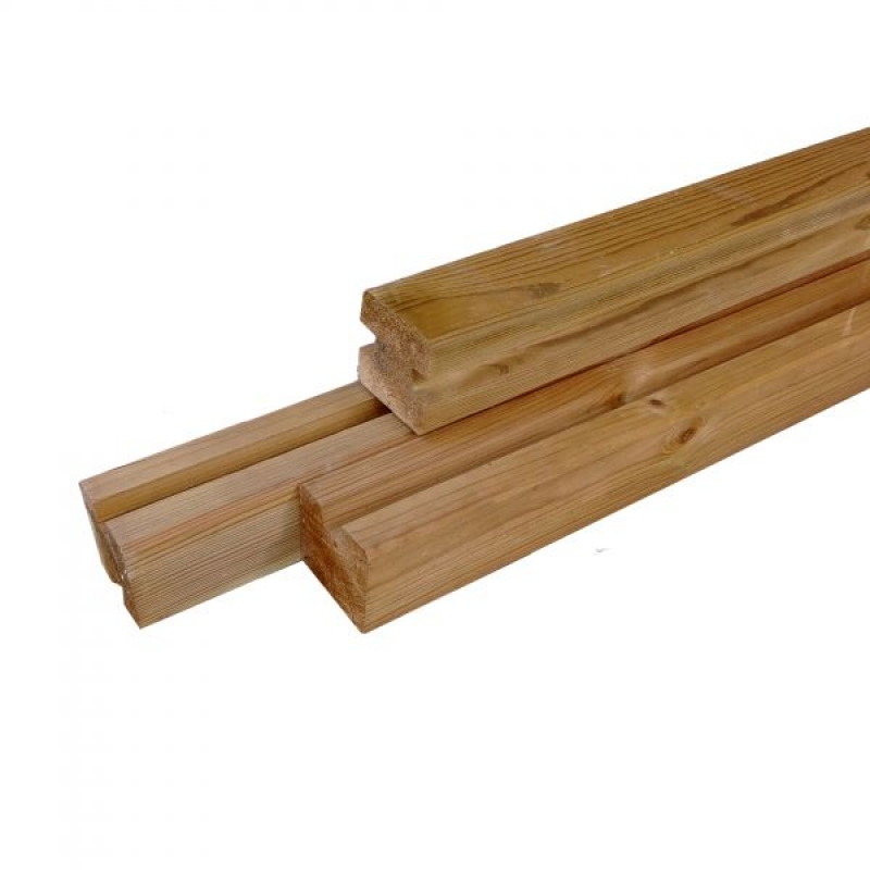 Thermowood Gleufpaal - Gleuf 27 mm