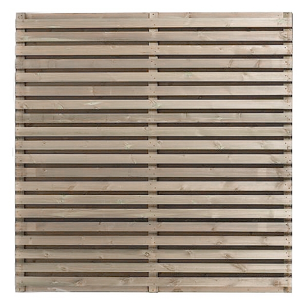 Grenen Tuinscherm - 'Zebra'