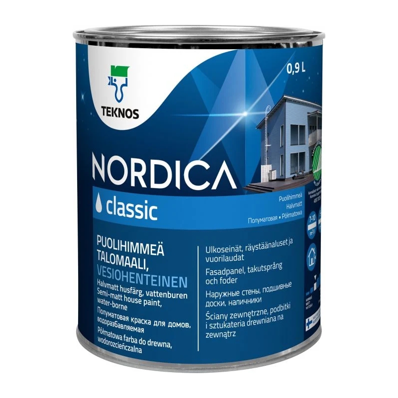 Zijdematte zwarte gevelverf voor hout