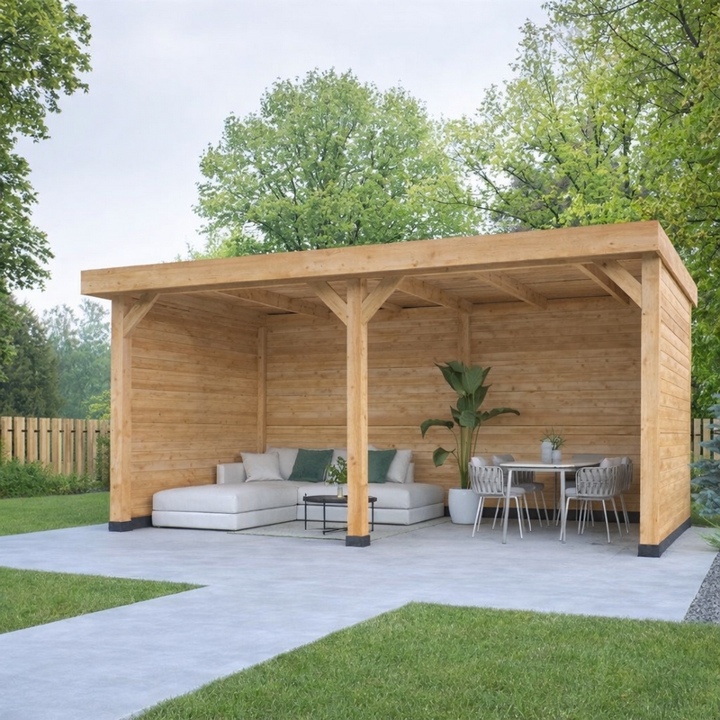 Overkapping 'Dalfsen' - Douglas - 6 x 3 m