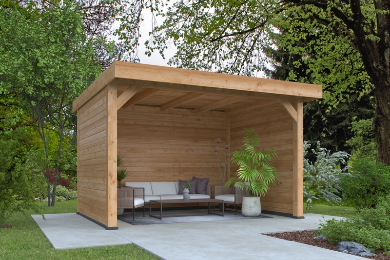 Overkapping 'Ommen' - Douglas - 4 x 3 m