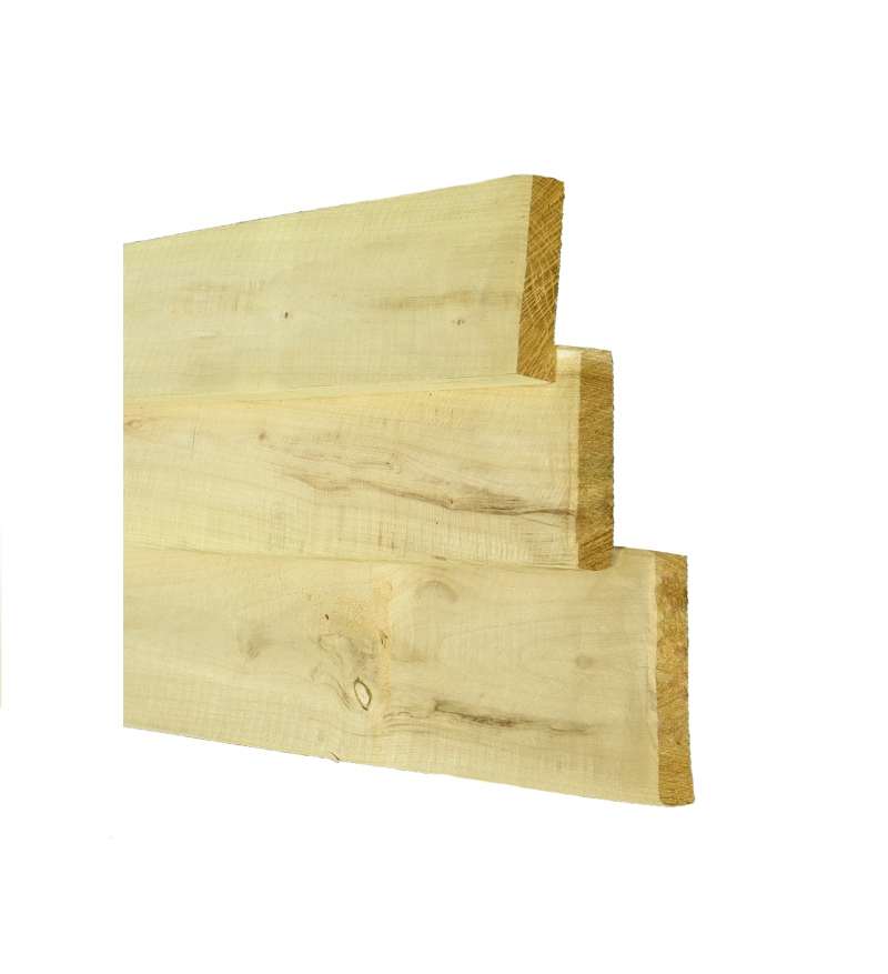 Robinia planken spintvrij geschuurd ca 2 x 15 cm