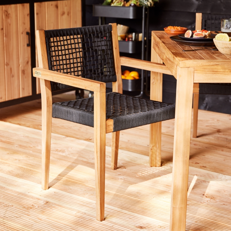 Stapelbare teak stoel Toledo