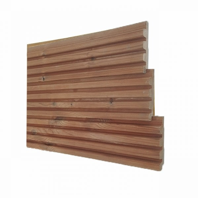 16,2m² - Thermowood blokprofiel quatro - lengte 300 cm