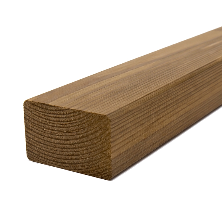 Thermowood keper geschaafd - 4,2 x 9,2 cm