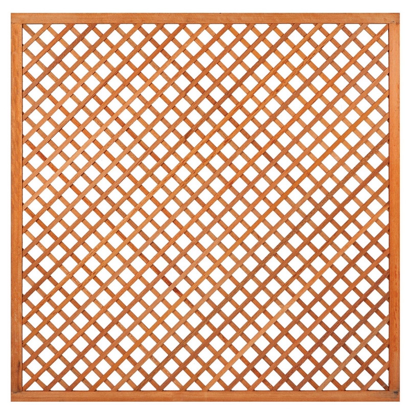 Trellis scherm diagonaal - Hardhout