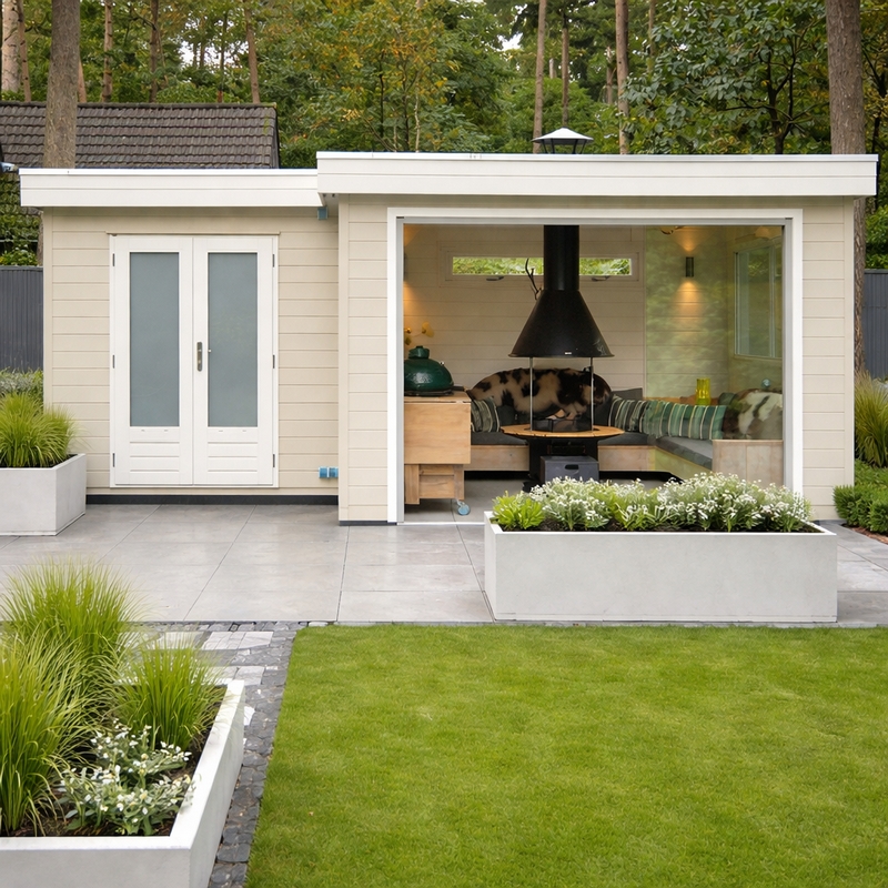 Tuinkantoor 'Soof' - Vuren - 6 x 3,6 m